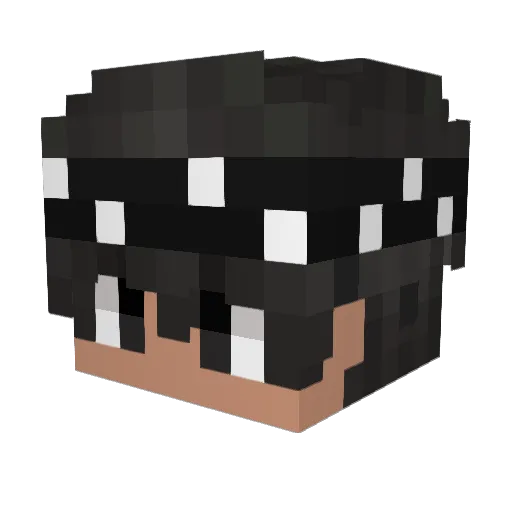 rvnny Minecraft avatar head, 3D render
