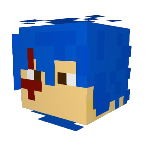rvve96 Minecraft avatar head, 3D render