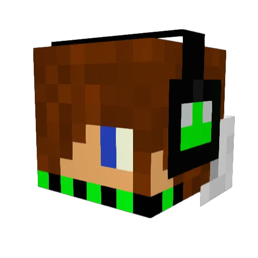 rw_superstar25 Minecraft avatar head, 3D render