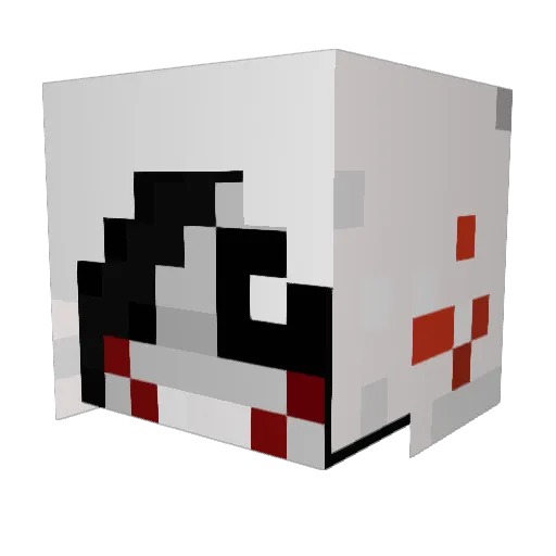 rwarywolf Minecraft avatar head, 3D render