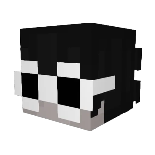 rwers Minecraft avatar head, 3D render