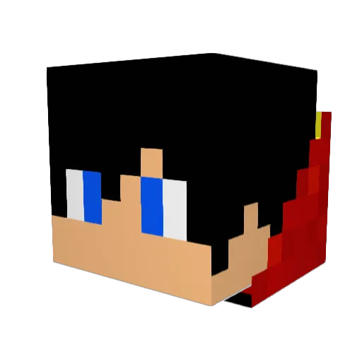 rwgove Minecraft avatar head, 3D render