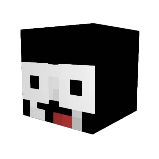rwigley Minecraft avatar head, 3D render