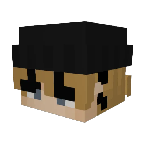 rwo8 Minecraft avatar head, 3D render