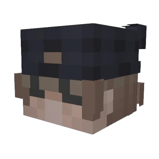 rwqse Minecraft avatar head, 3D render