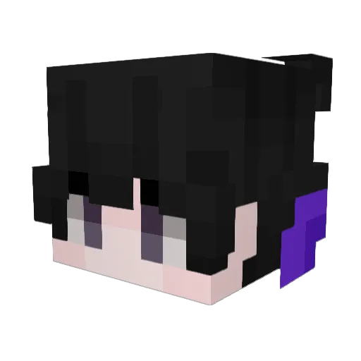 rxalityy Minecraft avatar head, 3D render