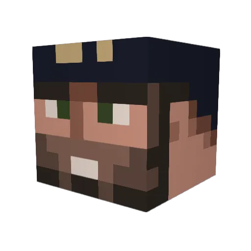 rxb Minecraft avatar head, 3D render