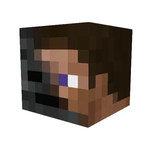 rxcsn Minecraft avatar head, 3D render