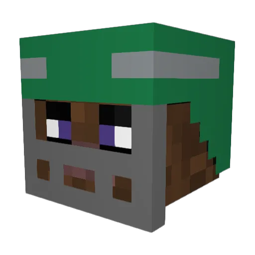 rxcyclone Minecraft avatar head, 3D render