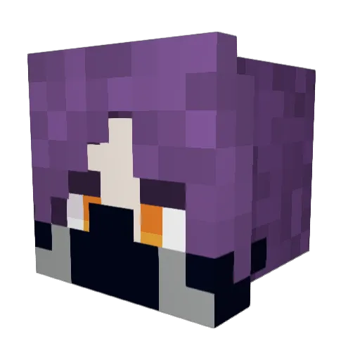 rxdemon Minecraft avatar head, 3D render