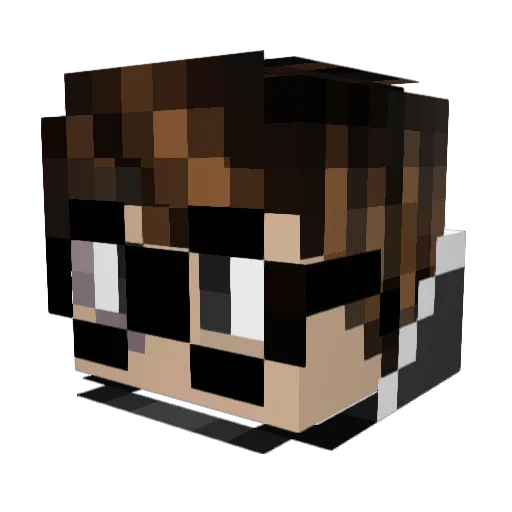 rxdevksil Minecraft avatar head, 3D render