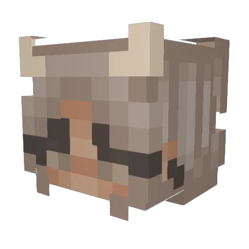 rxdi Minecraft avatar head, 3D render