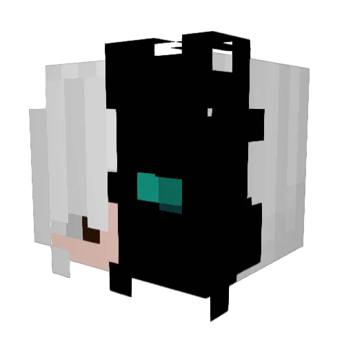 rxdiancee Minecraft avatar head, 3D render