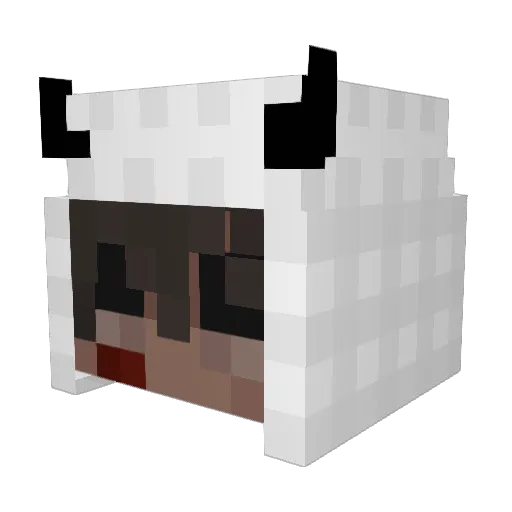 rxhiii Minecraft avatar head, 3D render
