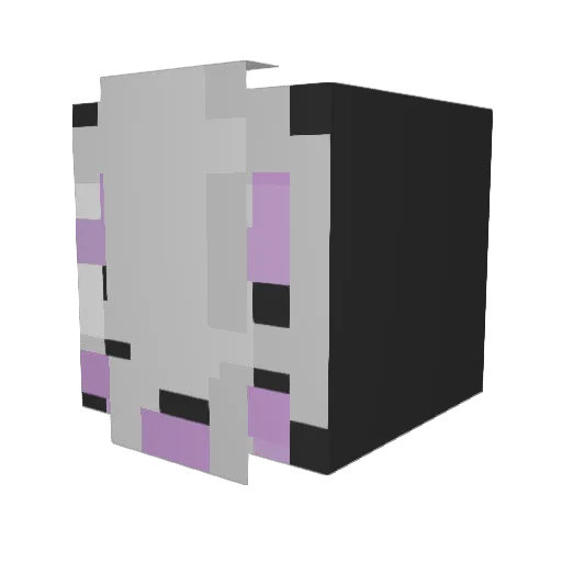 rxll Minecraft avatar head, 3D render