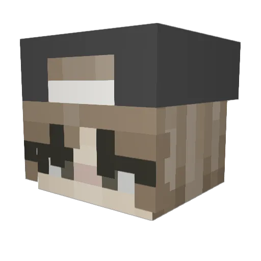 rxp_hi102 Minecraft avatar head, 3D render
