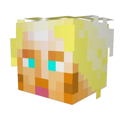 rxptain Minecraft avatar head, 3D render