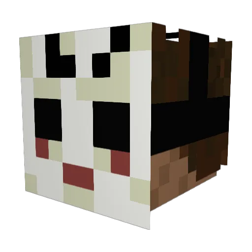 rxseeee Minecraft avatar head, 3D render