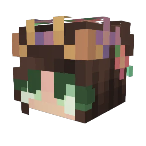 rxtchadaaaa Minecraft avatar head, 3D render