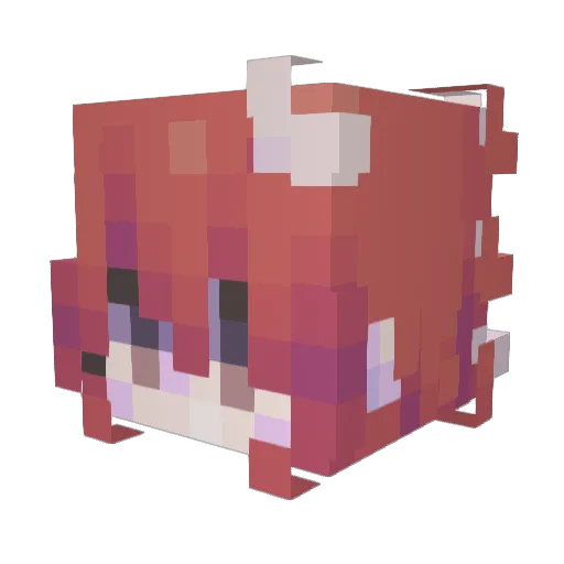 rxts Minecraft avatar head, 3D render