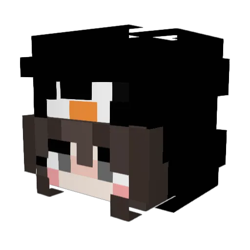 rxusrm Minecraft avatar head, 3D render