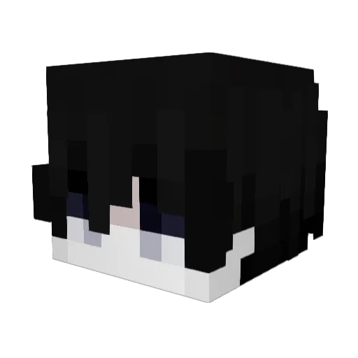 rxvu Minecraft avatar head, 3D render