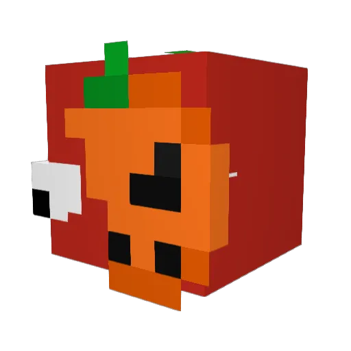 rxvvnnn Minecraft avatar head, 3D render