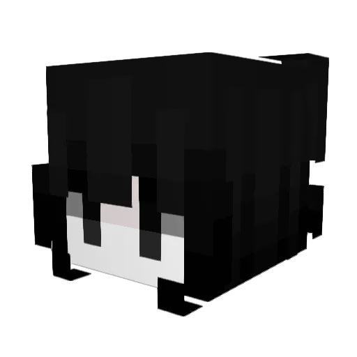 rxvzz_ Minecraft avatar head, 3D render