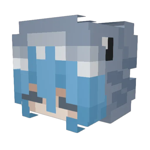 ryHaylee Minecraft avatar head, 3D render