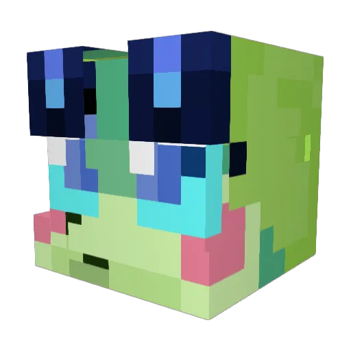 ry_shroom Minecraft avatar head, 3D render