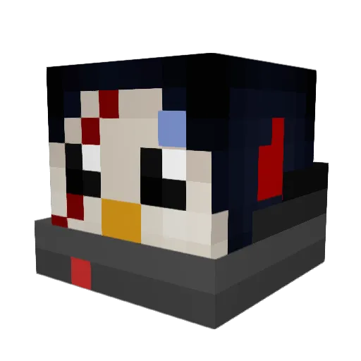 ryan_w3154 Minecraft avatar head, 3D render