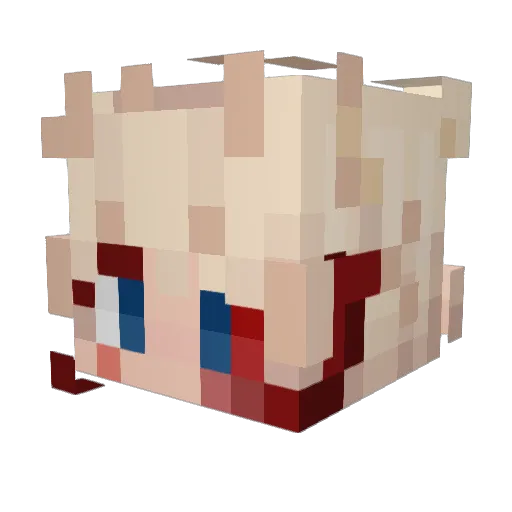 ryan_whelan Minecraft avatar head, 3D render