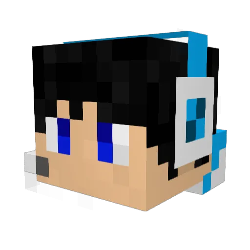 ryanbj Minecraft avatar head, 3D render