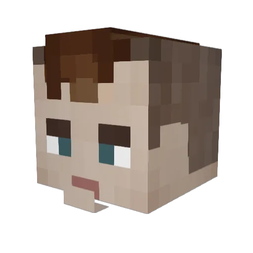 ryanchalmers7 Minecraft avatar head, 3D render
