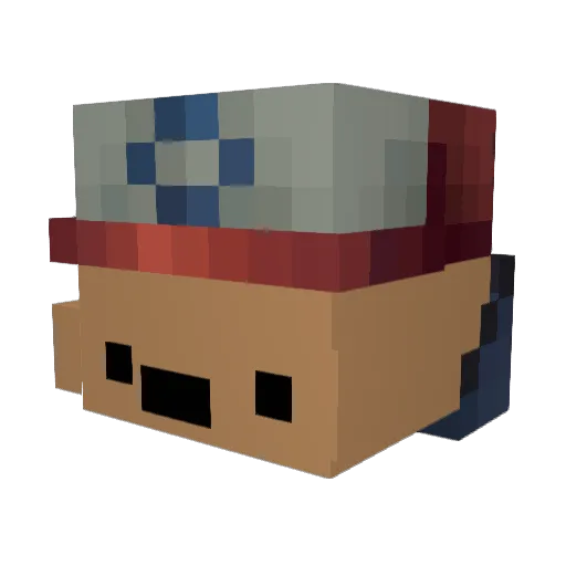 ryangoslin Minecraft avatar head, 3D render
