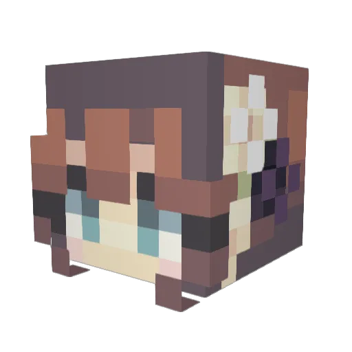 ryanhannah Minecraft avatar head, 3D render