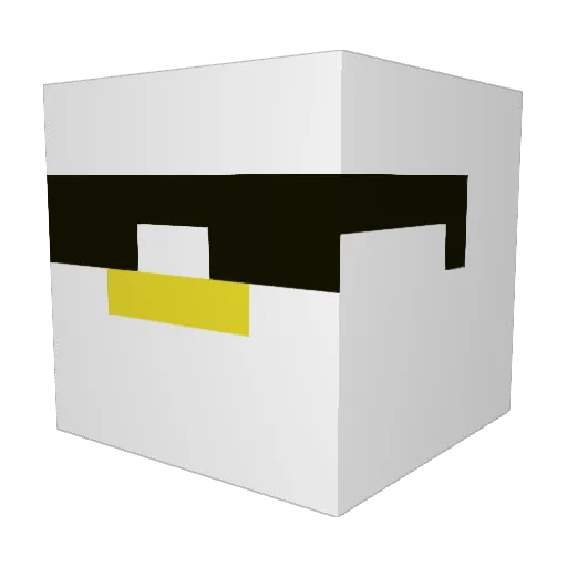 ryanlinhaha Minecraft avatar head, 3D render