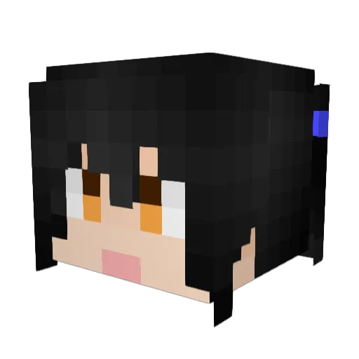 ryanloveazusa Minecraft avatar head, 3D render