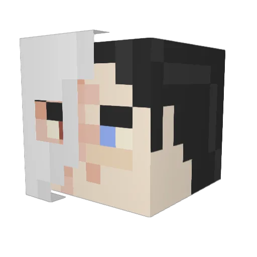 ryanmorillo Minecraft avatar head, 3D render