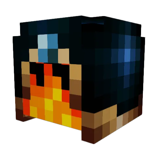 ryanocerys Minecraft avatar head, 3D render