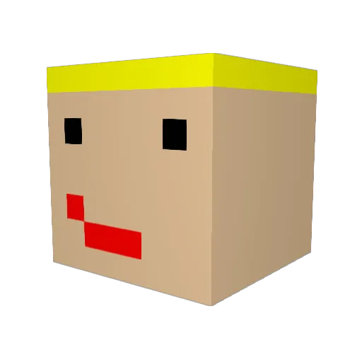 ryanp1004 Minecraft avatar head, 3D render