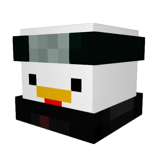 ryanryan324 Minecraft avatar head, 3D render