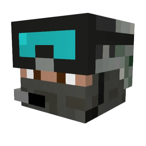 ryansamson1 Minecraft avatar head, 3D render