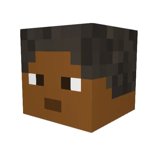 ryansoccer7 Minecraft avatar head, 3D render