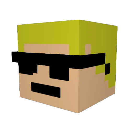 ryantheawesome2 Minecraft avatar head, 3D render