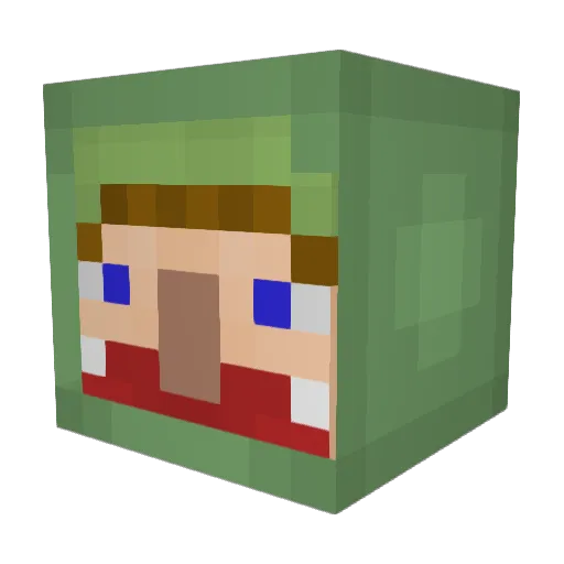 ryap370 Minecraft avatar head, 3D render