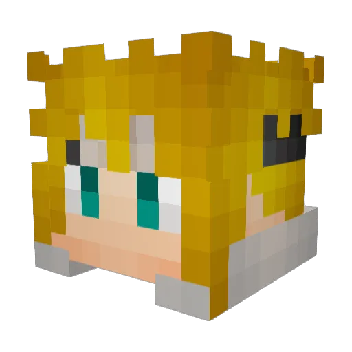 ryback99 Minecraft avatar head, 3D render
