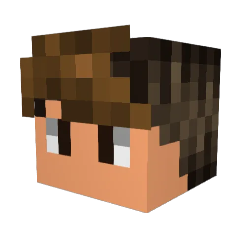 rybread4L Minecraft avatar head, 3D render