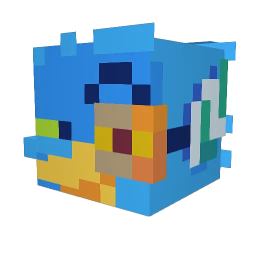 rycegrainz Minecraft avatar head, 3D render