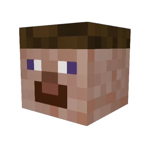 rydawarrior Minecraft avatar head, 3D render